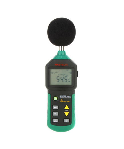 Шумомір Mastech MS6700 (30-130 dB) в пило і вологозахищеному прогумованому корпусі
