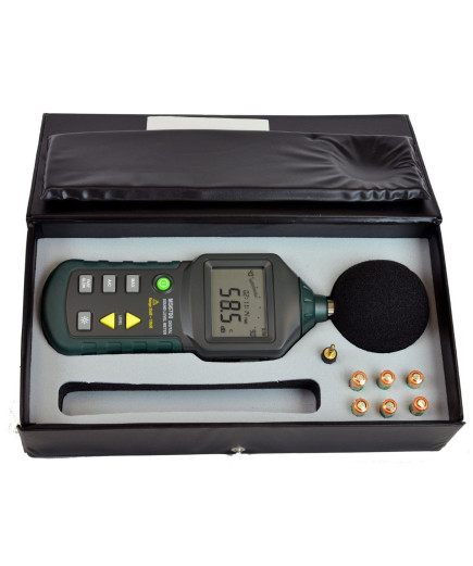 Шумомір Mastech MS6700 (30-130 dB) в пило і вологозахищеному прогумованому корпусі