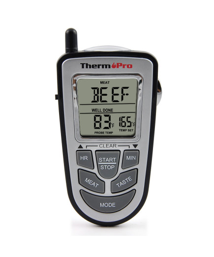 Бездротовий термометр (до 100 м) зі щупом для приготування їжі ThermoPro TP-09