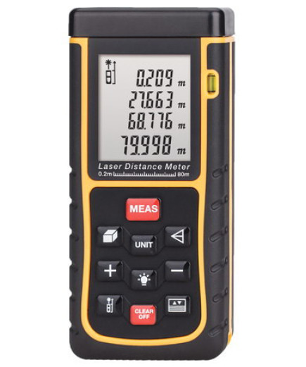 Професійний Лазерний Далекомір HAMMER DSL 80 (SR80WE) (0.02 м до 80.0 м)