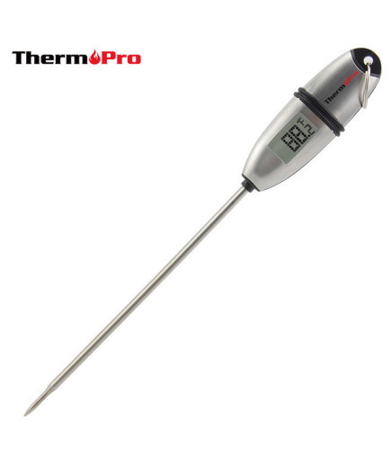 Термометр для їжі ThermoPro TP-02S зі щупом з нержавіючої сталі в металевому корпусі