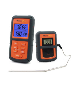 Бездротовий термометр (до 100 м) ThermoPro TP-07S (0-300 °С) у прогумованому корпусі