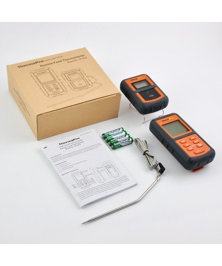 Бездротовий термометр (до 100 м) ThermoPro TP-07S (0-300 °С) у прогумованому корпусі