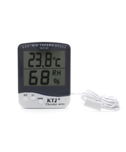 Термогігрометр KTJ Thermo TA218C (0°C ~ 50°C; 10% ~ 98%) з виносним датчиком температури та вологості