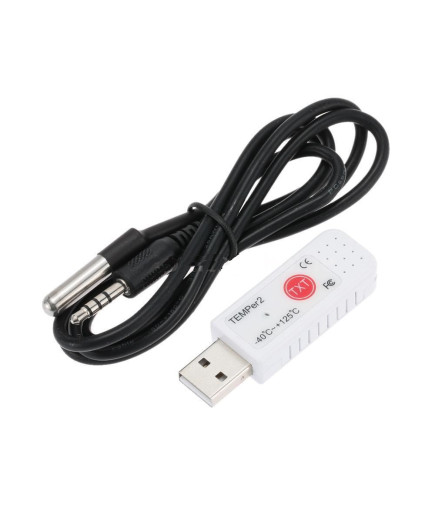 USB реєстратор температури Double sensor TEMPer2 (-40...+125 C) з виносним водозахищеним датчиком, ЗА