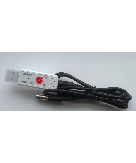 USB реєстратор температури Double sensor TEMPer2 (-40...+125 C) з виносним водозахищеним датчиком, ЗА