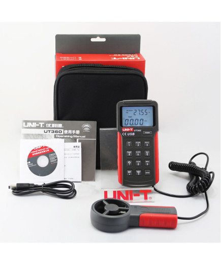 Анемометр UNIT UT362, USB, Пам'ять