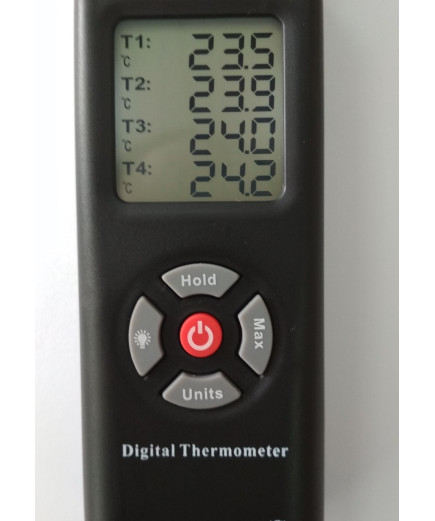 Канальний термометр NKTECH MPR-9815 (від -50 до +1350 °C) з термопарою К-типу