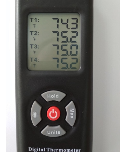 Канальний термометр NKTECH MPR-9815 (від -50 до +1350 °C) з термопарою К-типу