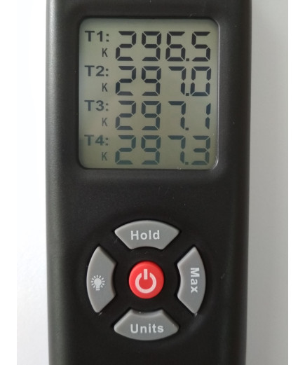 Канальний термометр NKTECH MPR-9815 (від -50 до +1350 °C) з термопарою К-типу