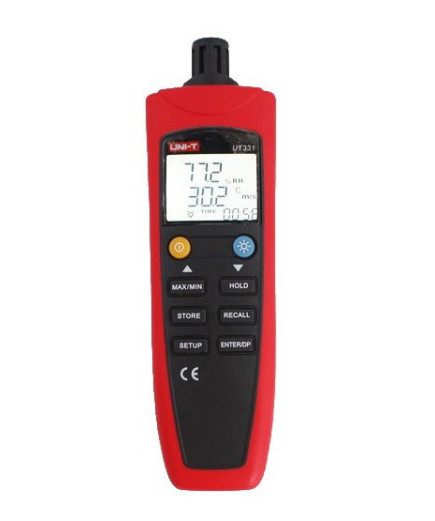 Термогігрометр UNIT UT331+, USB-інтерфейс, точка роси