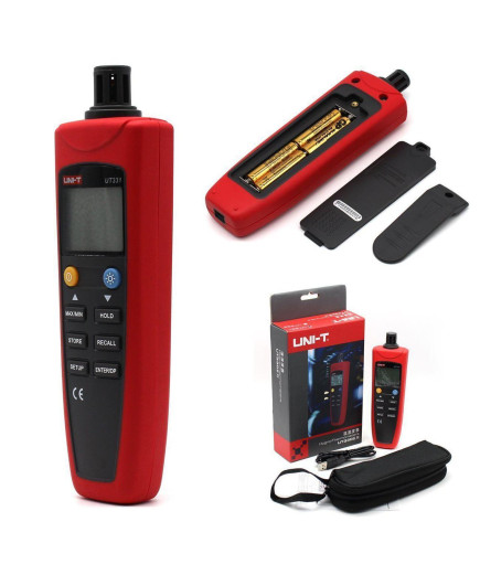 Термогігрометр UNIT UT331+, USB-інтерфейс, точка роси