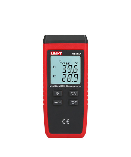 Двоканальний термометр UNIT UT320D (-50 ...+1300 °C) для термопар K/J типів