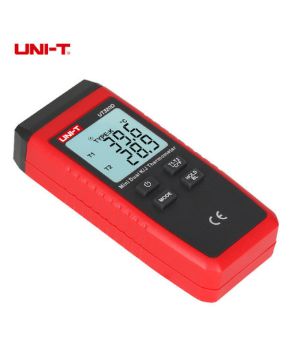 Двоканальний термометр UNIT UT320D (-50 ...+1300 °C) для термопар K/J типів