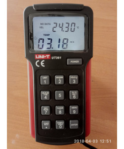Анемометр UNIT UT361 з пам'яттю