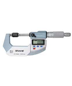 Мікрометр цифровий Shahe 25-50mm / 0-1"0.001 (5203-50) в водозащищенном металевому корпусі IP 65
