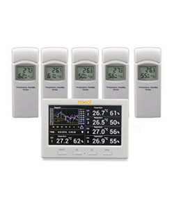 Реєстратор температури і вологості MISOL WS-HP3001-8MZ з 5 виносними датчиками (-40 до 60°C; 10% to 99%) DWP