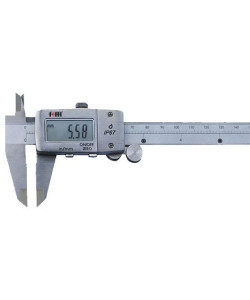 Штангенциркуль електронний KM-DSKW-300 (0-300/0,01 мм) з бігунком, IP67, металевий корпус