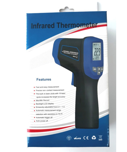 Пірометр Flus IR-830 (-30-1150 ℃) EMS 0,1-1,0; DS: 30:1
