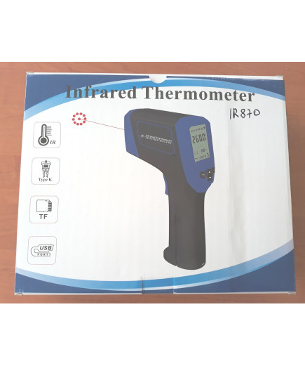 Пірометр FLUS IR-871 (-50...+2280 З) з термопарою К-типу, картою пам'яті,