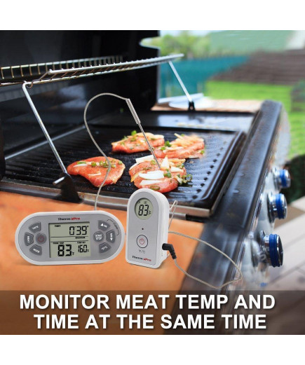 Бездротовий термометр (до 100 м) зі щупом для приготування їжі ThermoPro TP-21