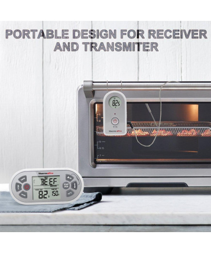 Бездротовий термометр (до 100 м) зі щупом для приготування їжі ThermoPro TP-21