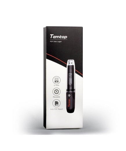 Реєстратор температури Temtop Temlog20 (-30...+70 °С; ±0.5℃) Пам'ять 32000. PDF. IP65