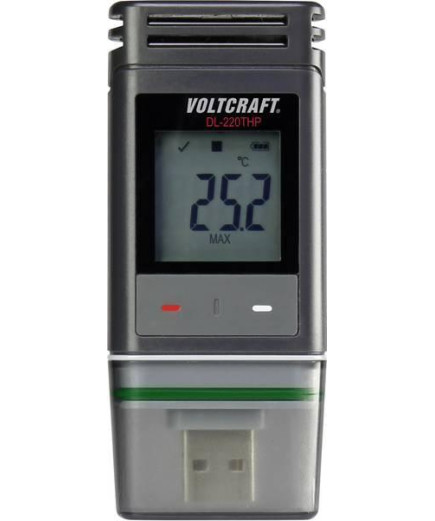 Реєстратор температури, вологості і тиску Voltcraft DL-220 THP (-30...+60°C; 0-100%) IP65. Німеччина