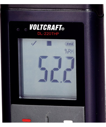 Реєстратор температури, вологості і тиску Voltcraft DL-220 THP (-30...+60°C; 0-100%) IP65. Німеччина