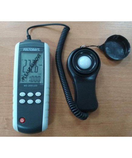Люксметр Voltcraft MS-200LED 0 - 400000 lx (Lux, Fc, CD (свічки)). Німеччина