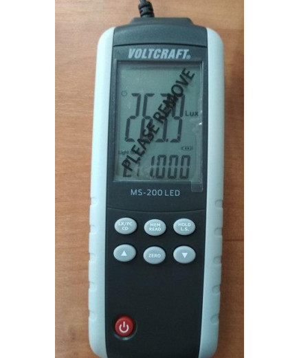 Люксметр Voltcraft MS-200LED 0 - 400000 lx (Lux, Fc, CD (свічки)). Німеччина