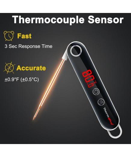 Термометр складаний ThermoPro TP-18 (-10°C до 300°C; ±0,5 ºС) з магнітом