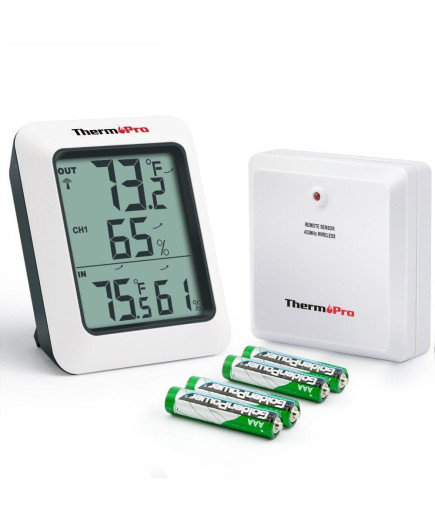 Термогігрометр ThermoPro TP60S з дистанційним датчиком T° (60 метрів)