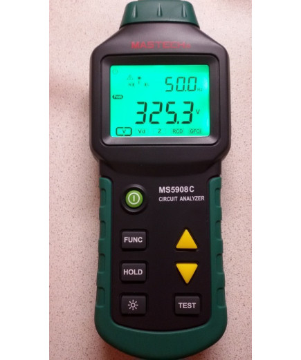 Аналізатор мережі MASTECH MS5908C 220V