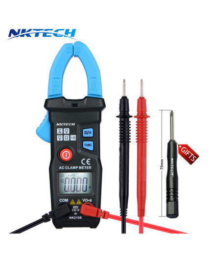 Струмові кліщі NKTECH NK210E (AC: 200A; DC:600; AC: 600V; Опір: 6 КОм)