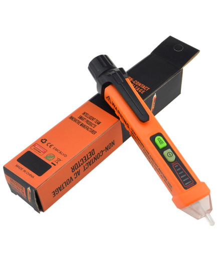 Детектор змінного (AC) напруги Peakmeter PM8908C (12-1000 V / 50/60Hz) зі звуковою та світловою індикацією