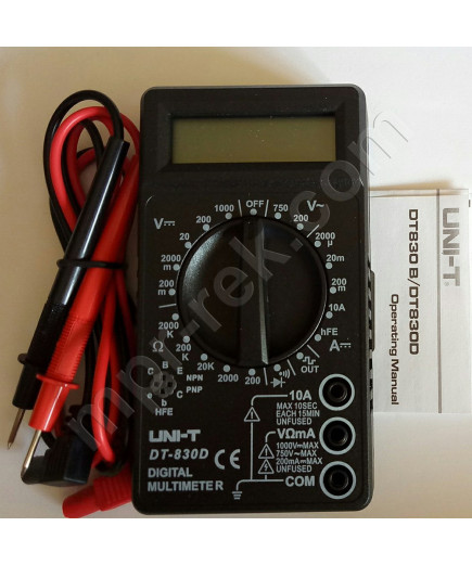 Цифровий мультиметр DT830D (до 1000В, 10А, 2МОм) виробництва UNIT
