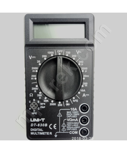 Цифровий мультиметр DT830B (до 1000В, 10А, 2МОм) виробництва UNIT