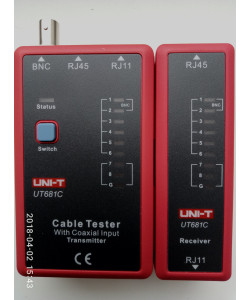 Тестер кабелю UNIT UT681C для інтерфейсу RJ45 RJ11 BNC