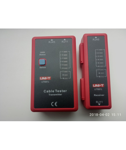 Тестер кабелю UNIT UT681L для інтерфейсу RJ45/RJ11
