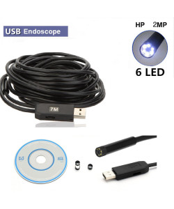 Водонепроникний USB ендоскоп-бороскоп з камерою (2Мп, 7м, Ø7мм) OC10400