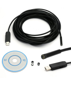 Водонепроникний USB ендоскоп-бороскоп з камерою (2Мп, 7м, Ø7мм) OC10400