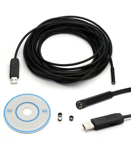 Водонепроникний USB ендоскоп-бороскоп з камерою (2Мп, 7м, Ø7мм) OC10400