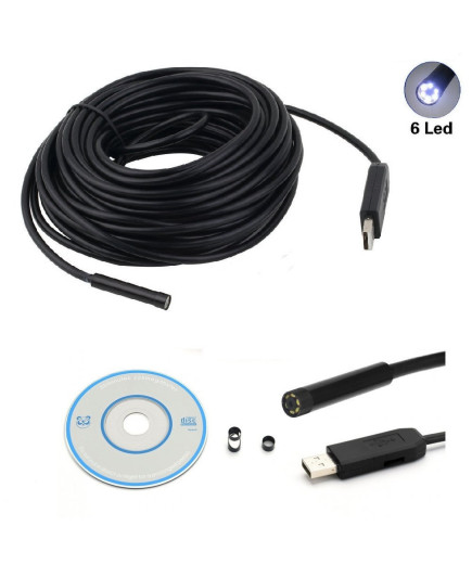Водонепроникний USB ендоскоп-бороскоп (2Мп, 15м, Ø8мм) ZK11146905