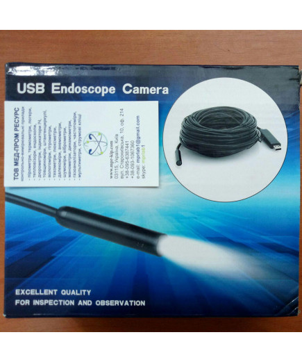 Водонепроникний USB ендоскоп-бороскоп (2Мп, 15м, Ø8мм) ZK11146905