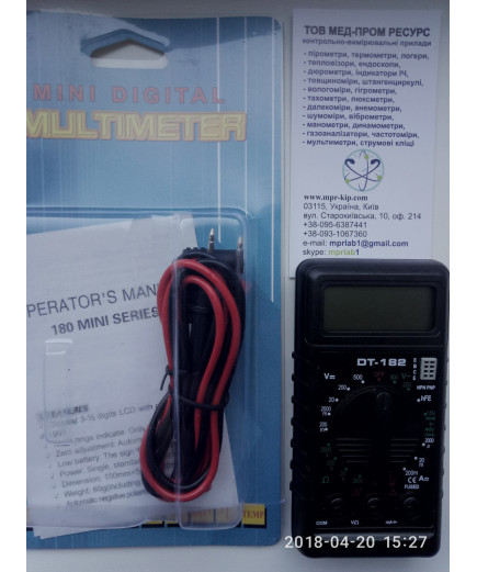 Цифровий мультиметр DT182