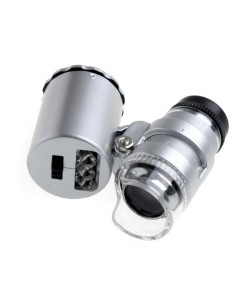 Кишеньковий мікроскоп MG 9882 60X з LED і ультрафіолетової підсвічуванням