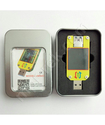 Багатофункціональний USB-тестер RuiDeng UM34C з Bluetooth
