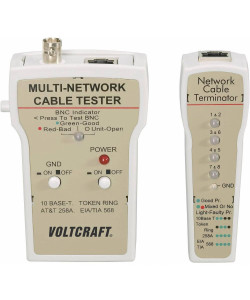 Кабельний тестер (BNC, RJ-45) Voltcraft CT-1