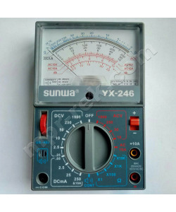 Мультиметр аналоговий SUNWA YX-246 (1000В, 0.25/10A, 20МОм, звукова продзвонювання)
